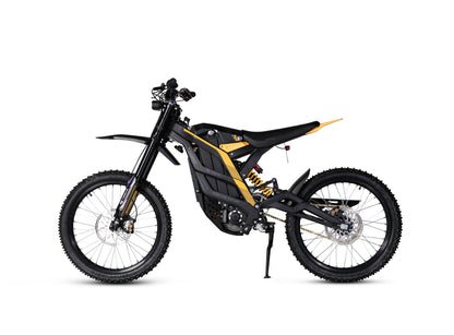 Black and gold 79Bike Falcon Pro side profile