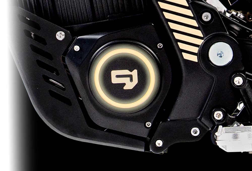 79Bike Lynx mid-drive and lower frame detail