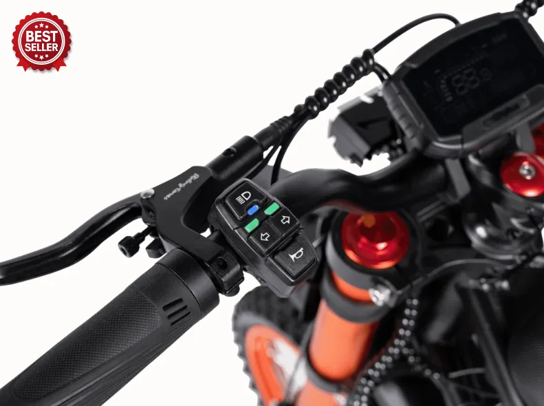 Riding times GT54 smart display and handlebar controls