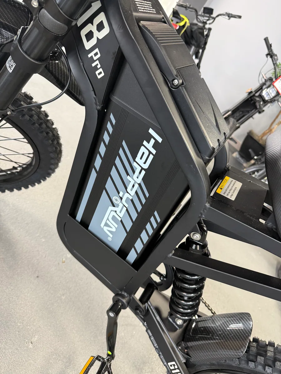 HappyRun Tank G18 Pro electric dirt bike side view at VoltRush USA