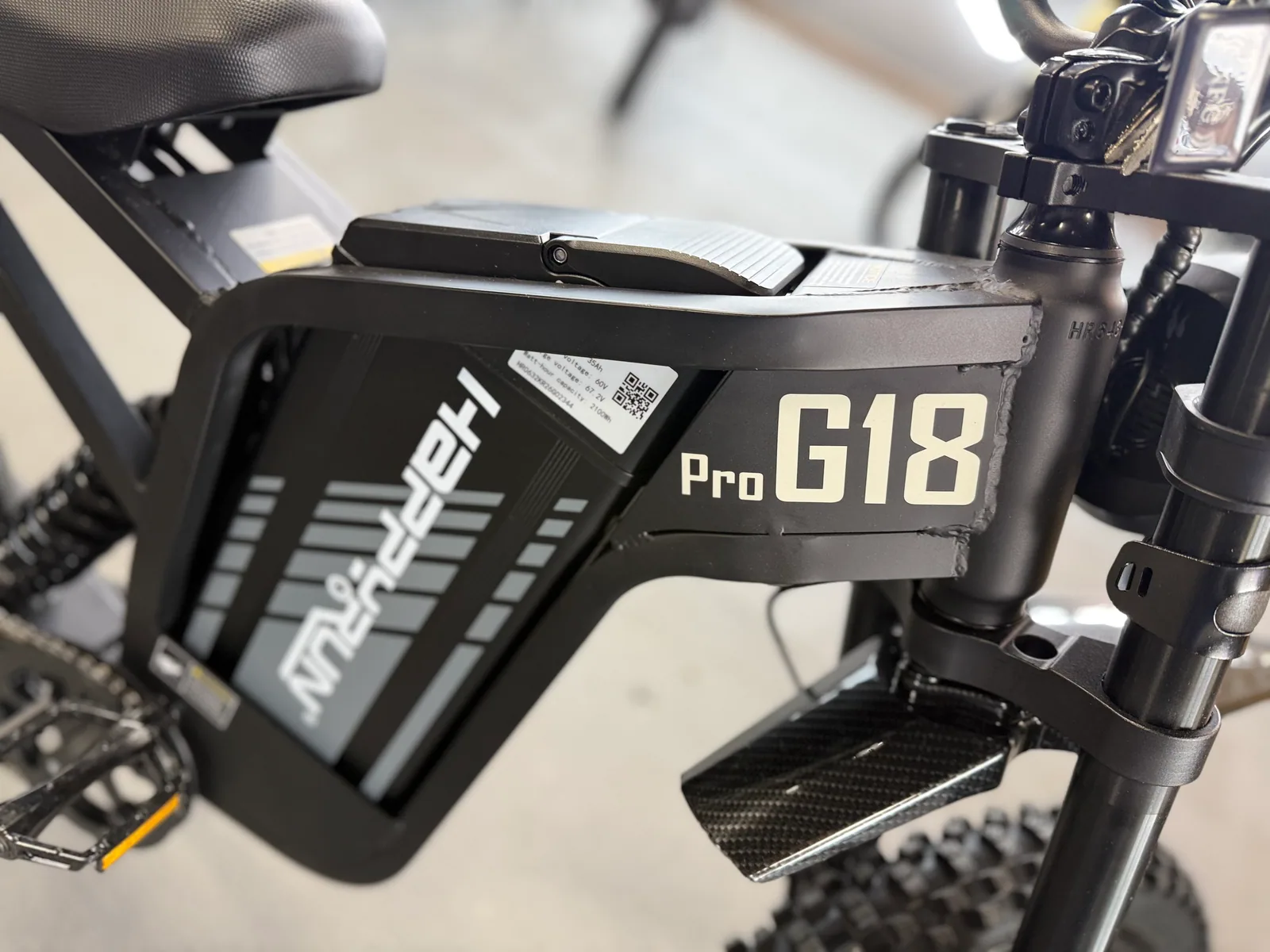 HappyRun Tank G18 Pro electric dirt bike opposite side view at VoltRush USA