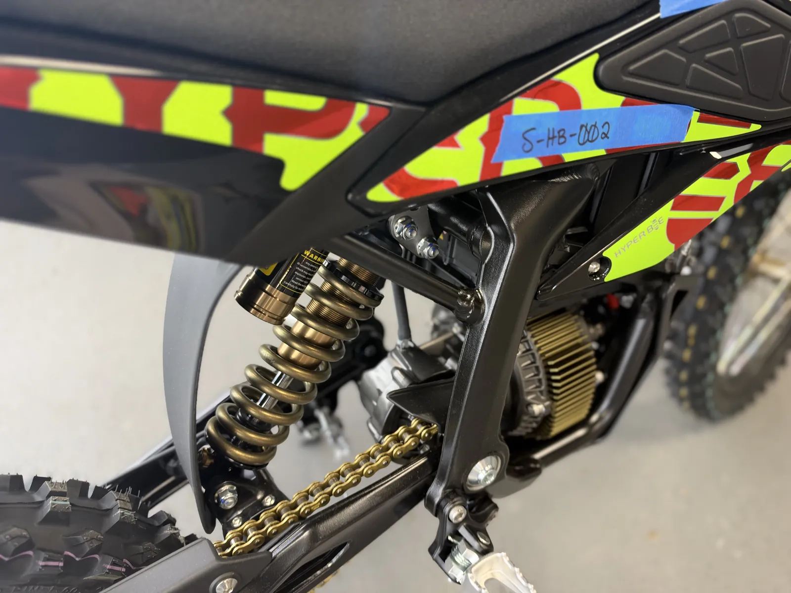 Surron Hyper Bee electric dirt bike at the VoltRush USA showroom, photo 5
