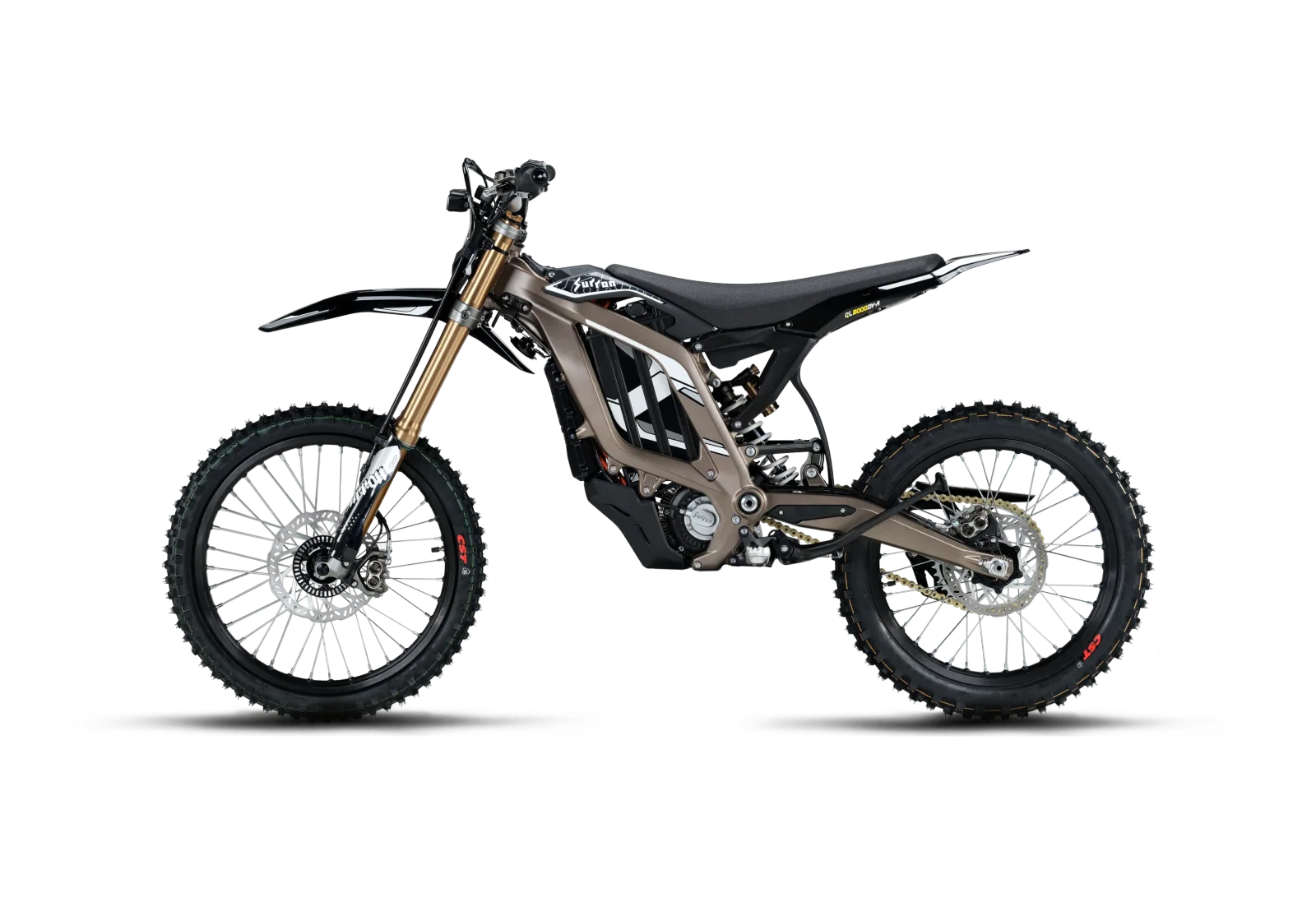 Brown Surron Light Bee 2 electric dirt bike