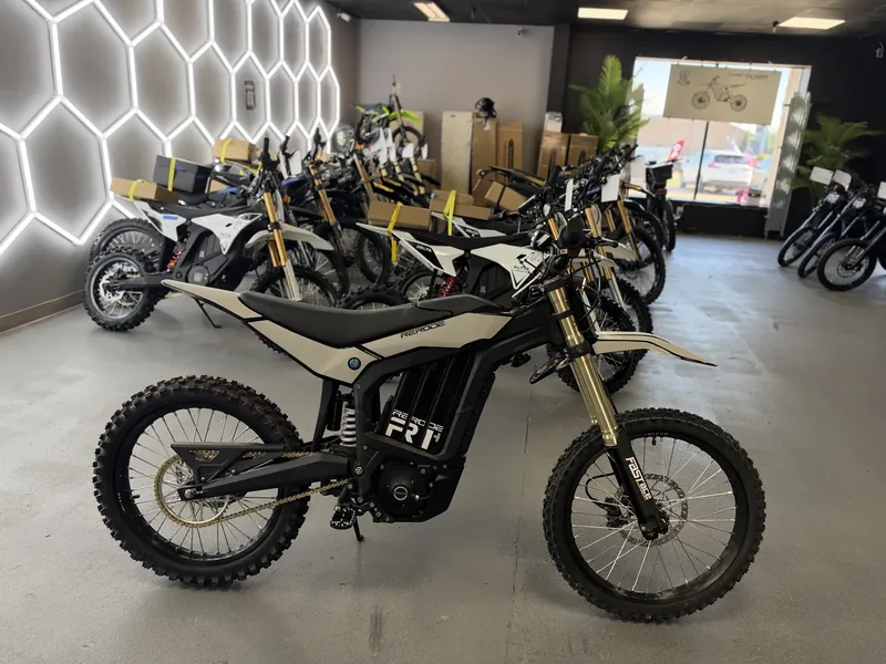 RERODE R1 Plus electric dirt bike at the VoltRush USA showroom