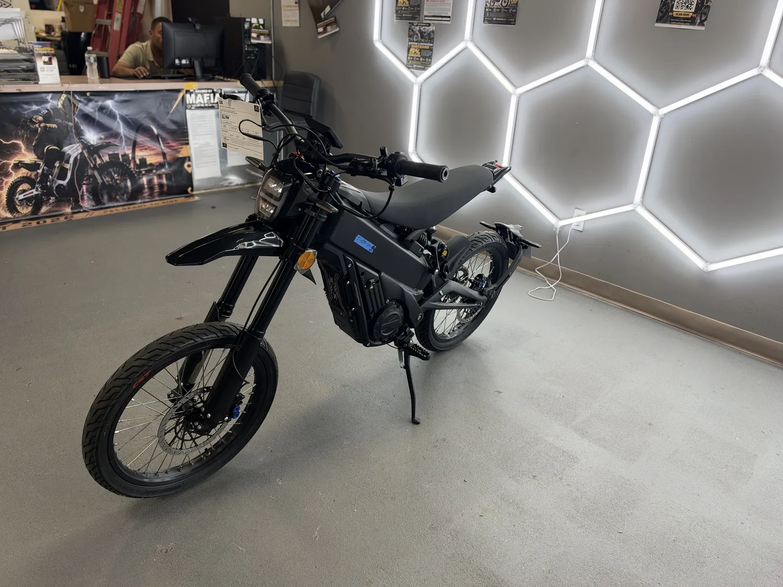 Talaria XXX electric dirt bike at the VoltRush USA showroom, photo 4
