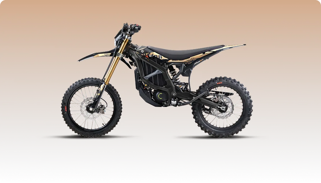 Black Surron Ultra Bee electric dirt bike