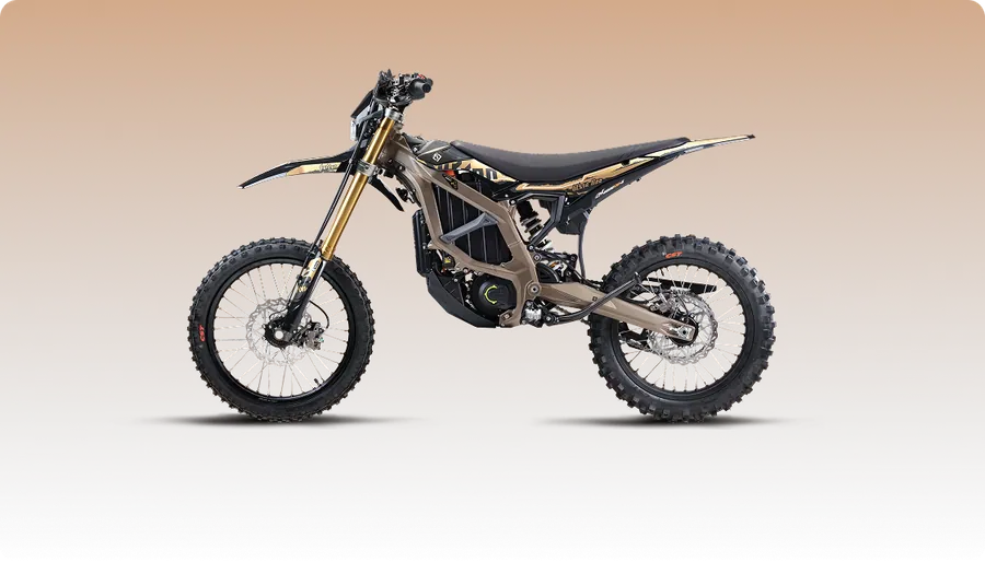 Brown Surron Ultra Bee electric dirt bike