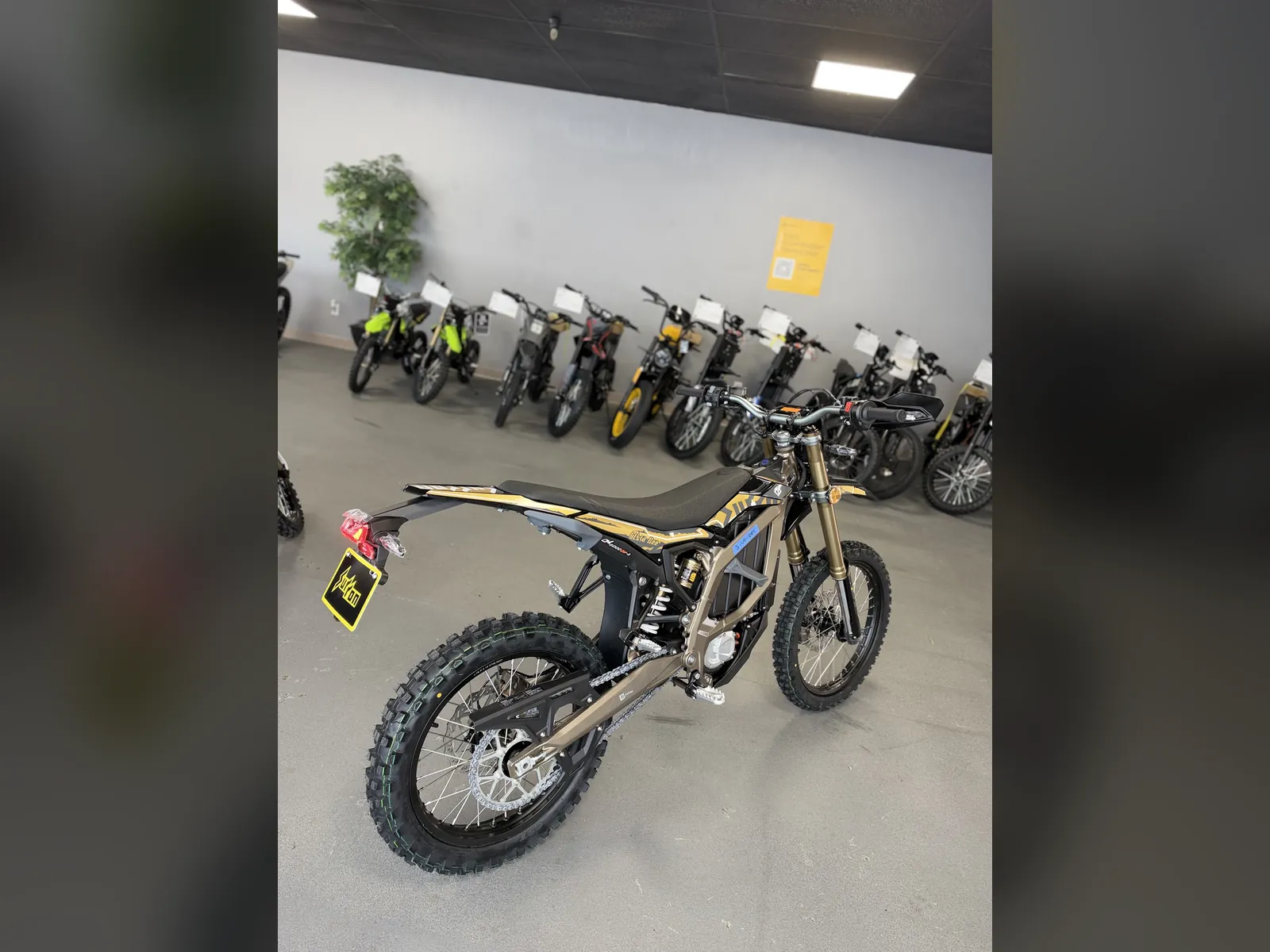 Surron Ultra Bee electric dirt bike at the VoltRush USA showroom, photo 3