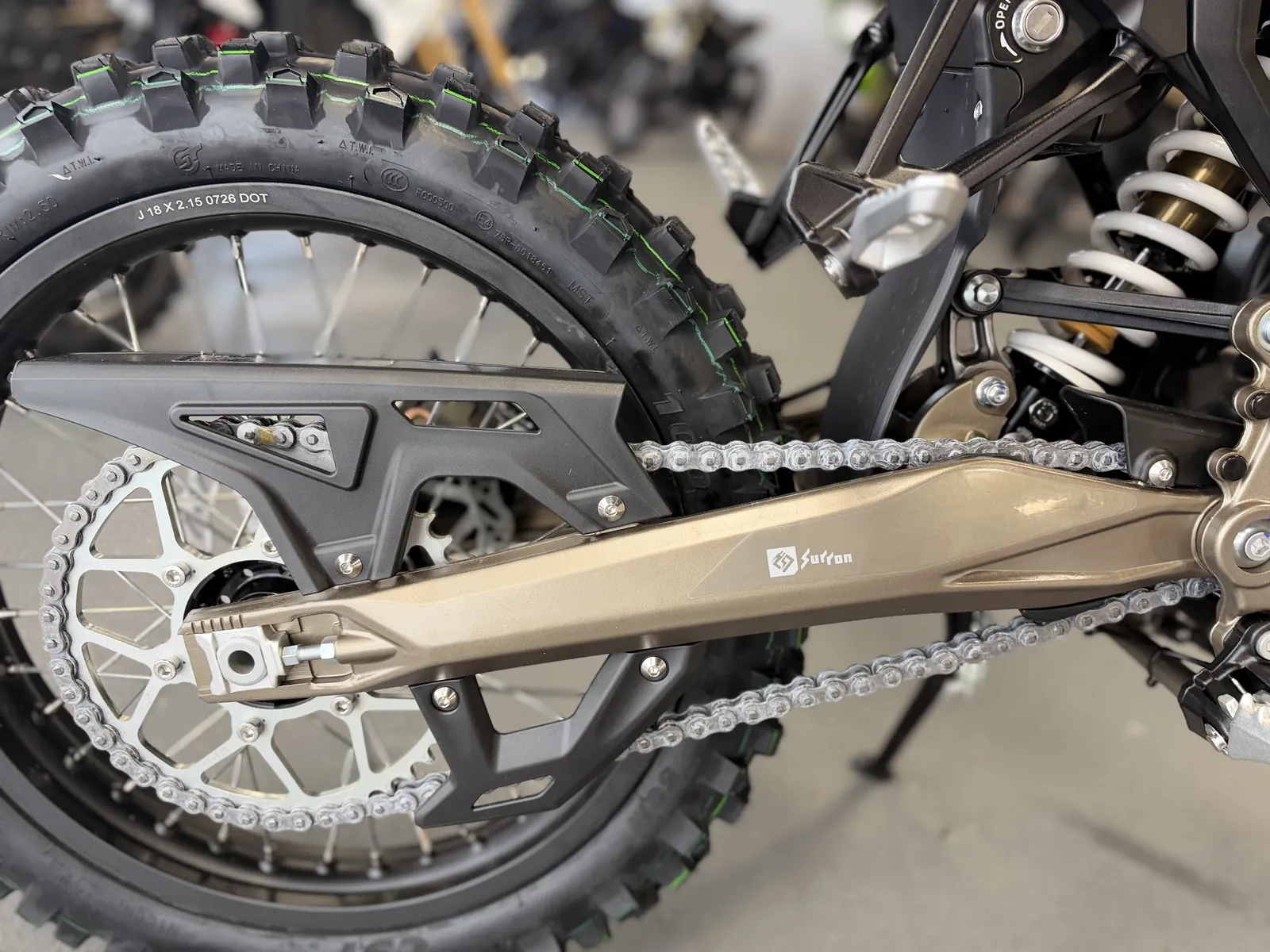 Surron Ultra Bee electric dirt bike at the VoltRush USA showroom, photo 8