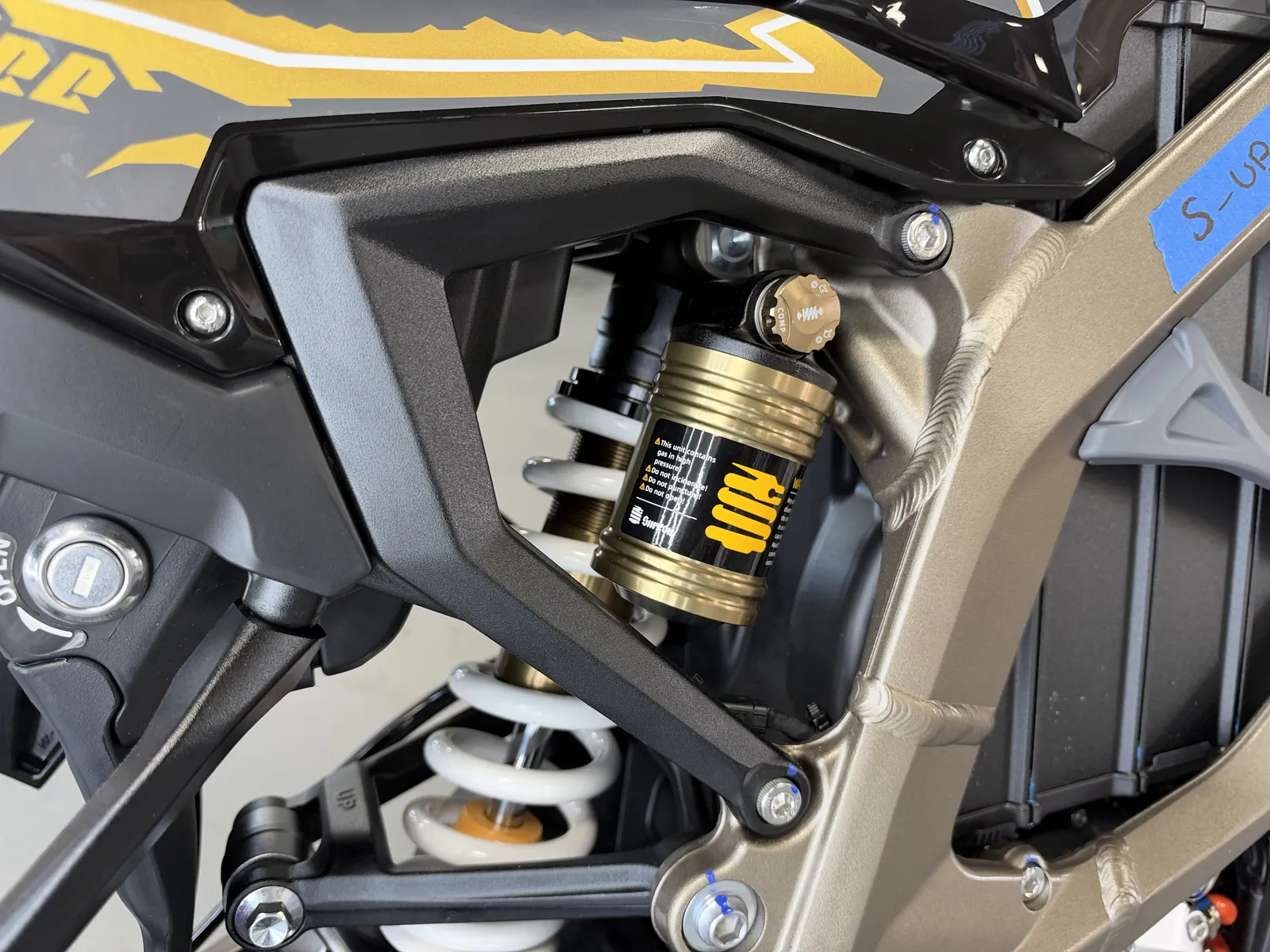 Surron Ultra Bee electric dirt bike at the VoltRush USA showroom, photo 9